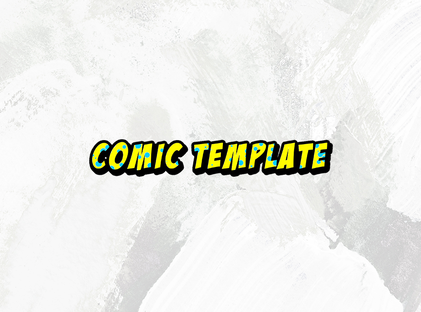 COMIC TITLE YELLOW no-frameの使用イメージ